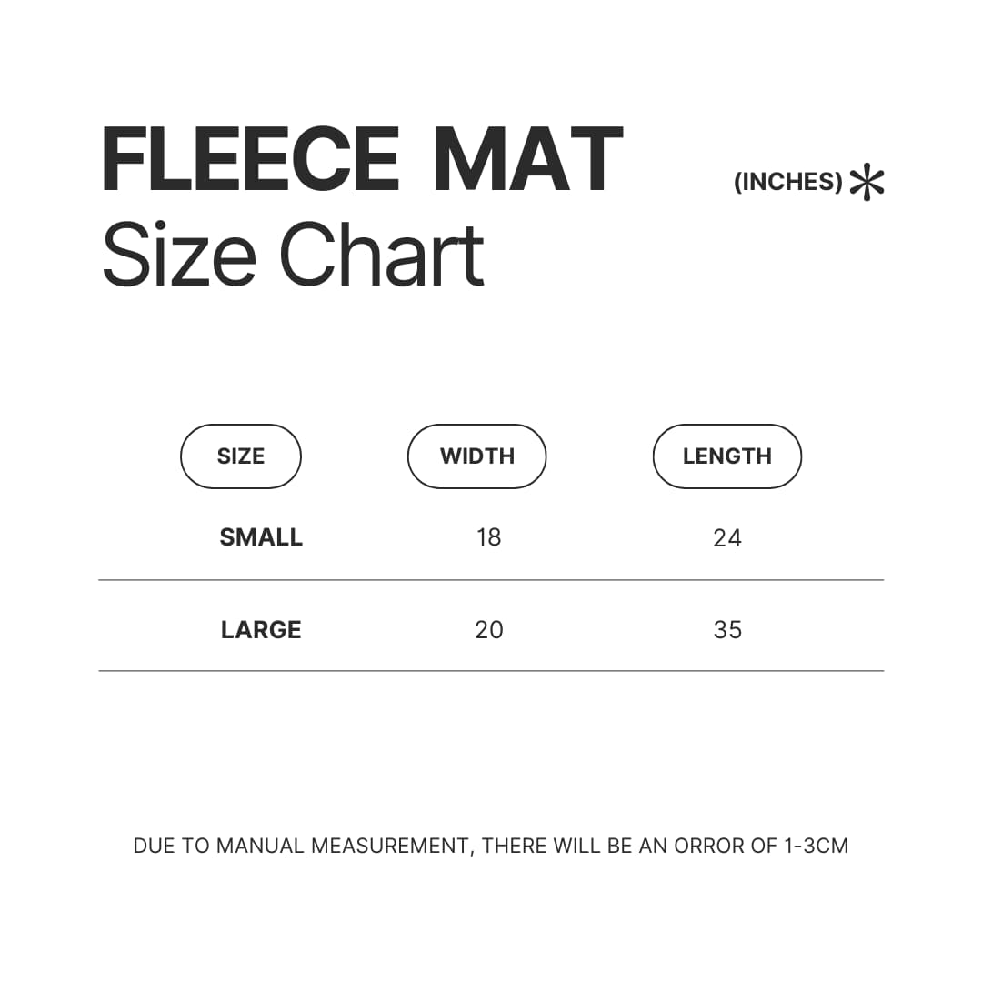 Fleece Mat Size Chart - Ghost Band Store