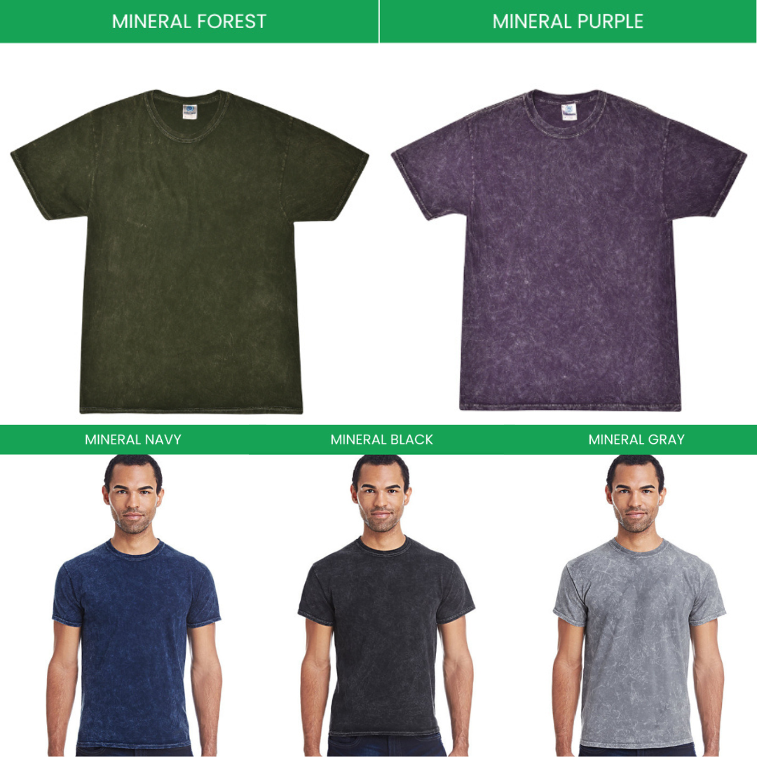 Mineral Wash T shirt Color Chart - Ghost Band Store