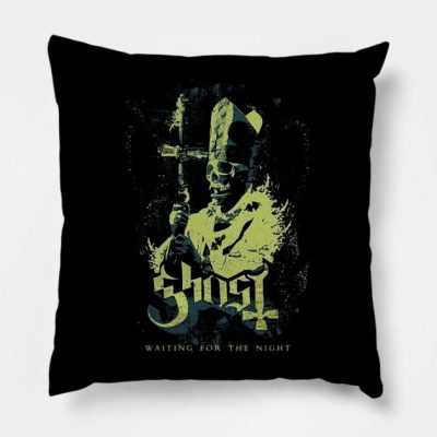 Ghosttt Banddddss Throw Pillow Official Ghost Band Merch