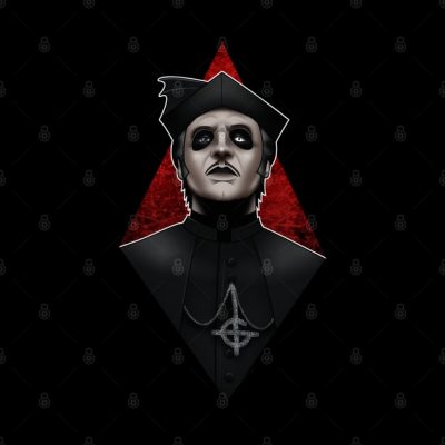 Ghost Cardinal Copia Throw Pillow Official Ghost Band Merch