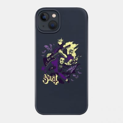 Retro Nameless Ghoul Papa Ghost Phone Case Official Ghost Band Merch