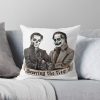 Double Devil Throw Pillow Official Ghost Band Merch