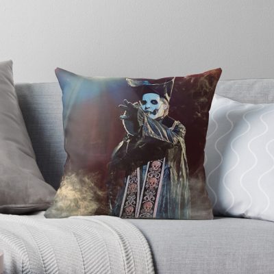 Papa The Band Ghost Throw Pillow Official Ghost Band Merch