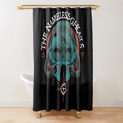 Ghost Band Impera Nameless Ghouls Mask Shower Curtain Official Ghost Band Merch