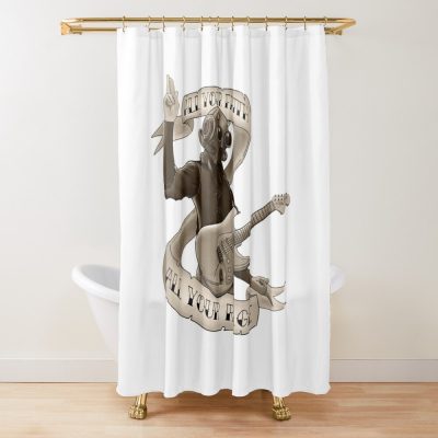 Mask Guitarist Shower Curtain Official Ghost Band Merch