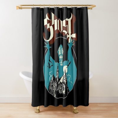 Ghost Band Uwoh Shower Curtain Official Ghost Band Merch