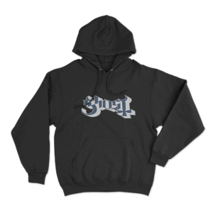 Ghost Logo Unisex Hoodie Black
