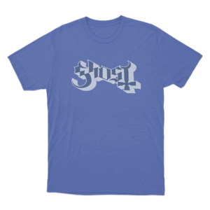 Ghost Logo Unisex T Shirt Blue
